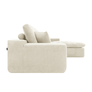 Lazy Ecksofa Beige Rechts