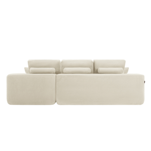 Lazy Ecksofa Beige Rechts