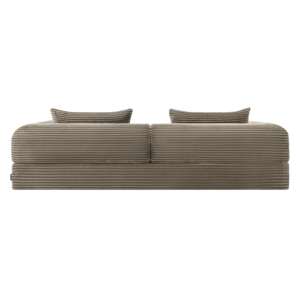 Sleeping Sofa Joy 2 Persons Corduroy Taupe