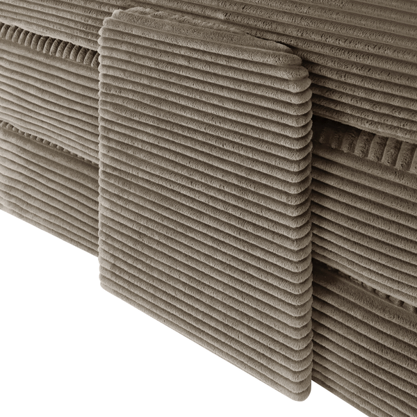 Sleeping Sofa Joy 2 Persons Corduroy Taupe