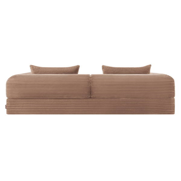 Sleeping Sofa Joy 2 Persons Corduroy Terracotta/Pink