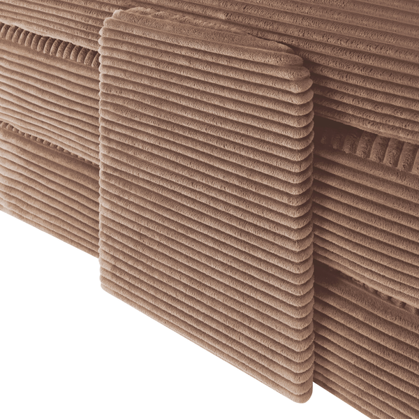 Sleeping Sofa Joy 2 Persons Corduroy Terracotta/Pink