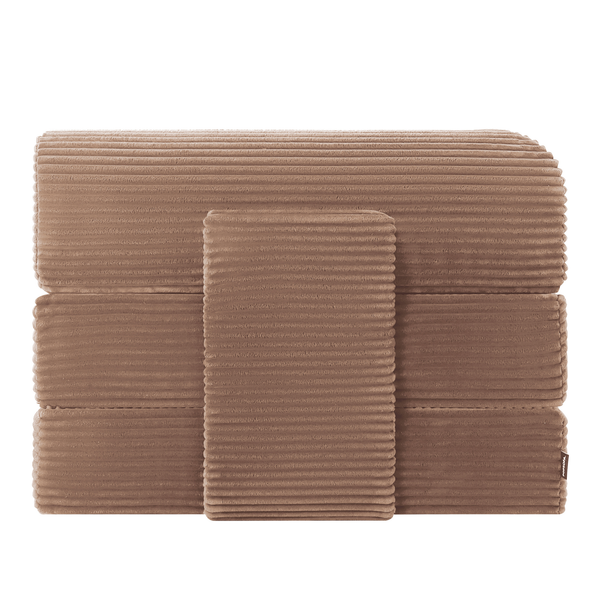 Sleeping Sofa Joy 2 Persons Corduroy Terracotta/Pink