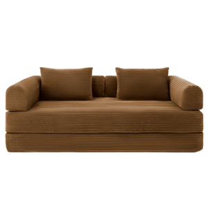 Schlafsofa Joy 2 Personen Cord Ockergelb