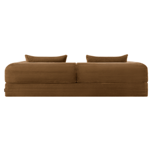 Schlafsofa Joy 2 Personen Cord Ockergelb