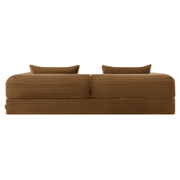 Schlafsofa Joy 2 Personen Cord Ockergelb
