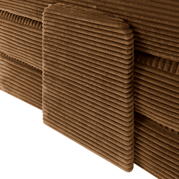 Schlafsofa Joy 2 Personen Cord Ockergelb