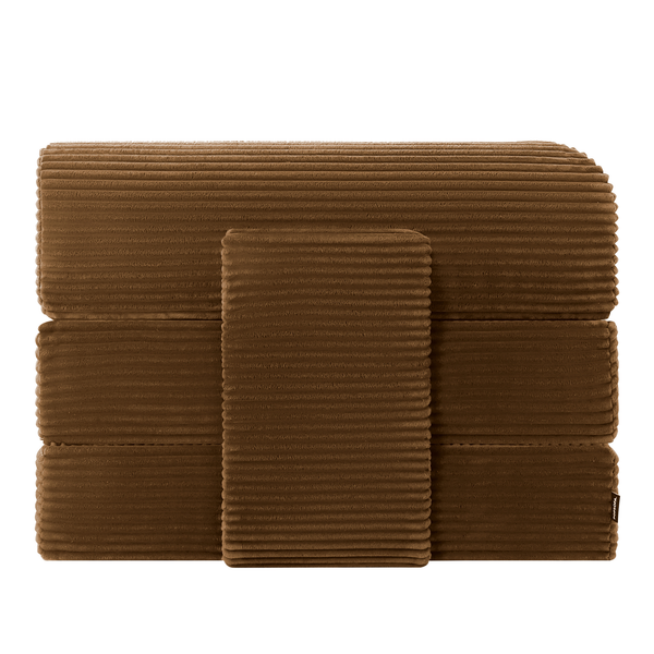 Schlafsofa Joy 2 Personen Cord Ockergelb