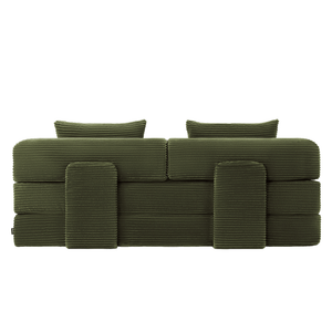 Schlafsofa Joy 2 Personen Cord Green