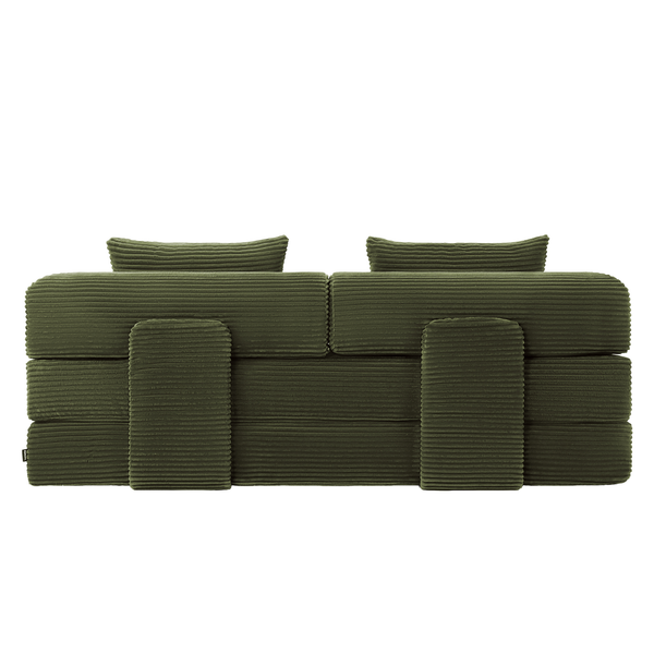 Schlafsofa Joy 2 Personen Cord Green