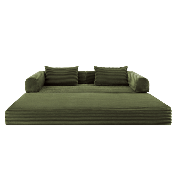 Schlafsofa Joy 2 Personen Cord Green