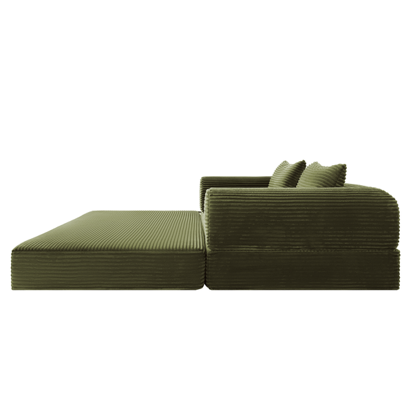 Schlafsofa Joy 2 Personen Cord Green