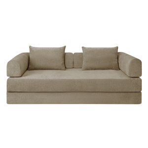 Sleeping Sofa Joy 2 Persons Chenille Taupe