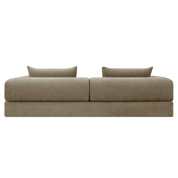 Sleeping Sofa Joy 2 Persons Chenille Taupe