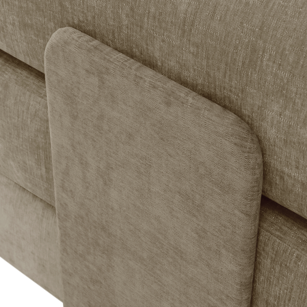 Sleeping Sofa Joy 2 Persons Chenille Taupe