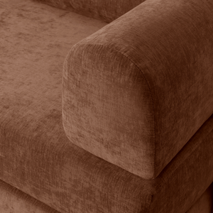 Schlafsofa Joy 2 Personen Chenille Kupfer