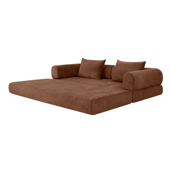 Schlafsofa Joy 2 Personen Chenille Kupfer