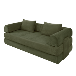 Schlafsofa Joy 2 Personen Chenille Salbeigrün