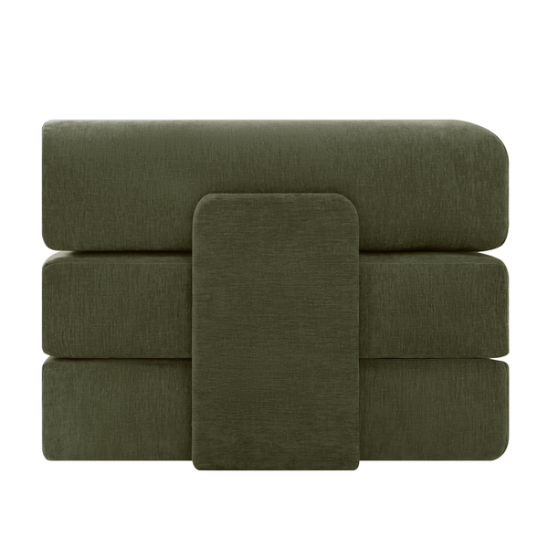 Schlafsofa Joy 2 Personen Chenille Salbeigrün