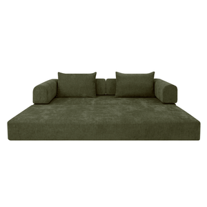 Schlafsofa Joy 2 Personen Chenille Salbeigrün