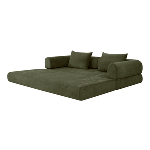Schlafsofa Joy 2 Personen Chenille Salbeigrün