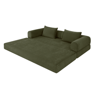 Schlafsofa Joy 2 Personen Chenille Salbeigrün