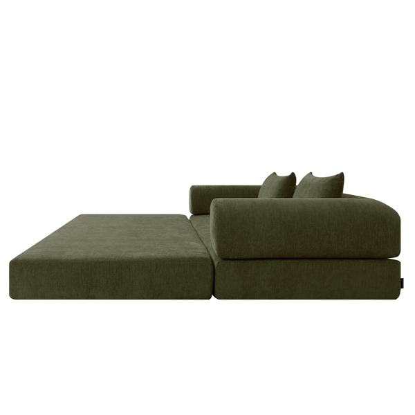 Schlafsofa Joy 2 Personen Chenille Salbeigrün