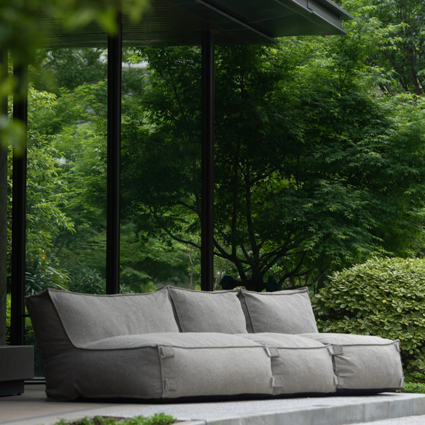 Outdoor Lounge Set 3,5-Sitzer Kiki Grau