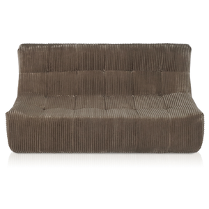 Rave 2,5-Zits Bank Ribstof Taupe