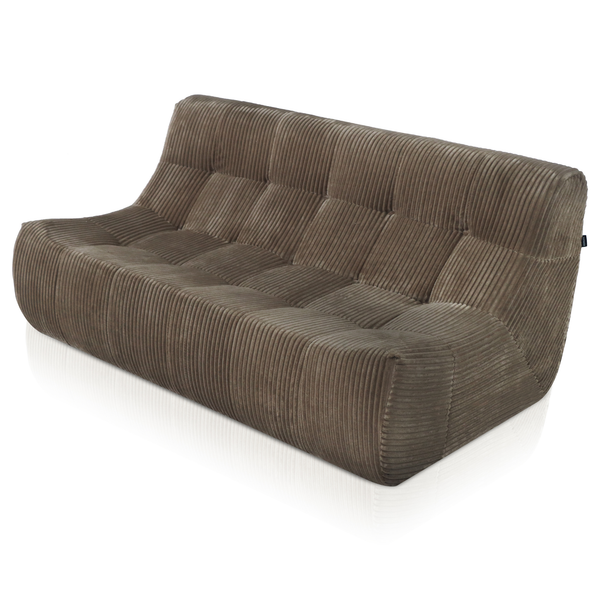 Rave 2,5-Zits Bank Ribstof Taupe