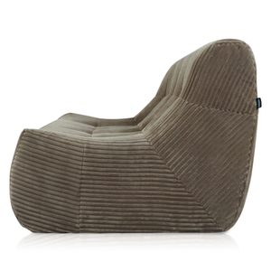 Rave 2,5-Zits Bank Ribstof Taupe