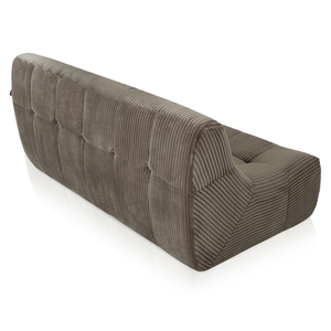 Rave 2,5-Zits Bank Ribstof Taupe