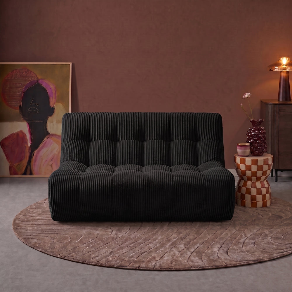 Rave 2,5 Seater Sofa Corduroy Black