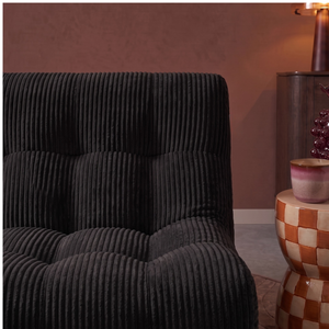 Rave 2,5 Seater Sofa Corduroy Black