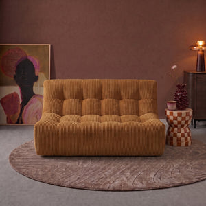 Rave 2,5 Seater Sofa Corduroy Ochre Yellow