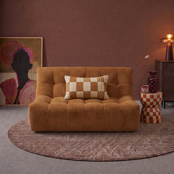 Rave 2,5 Seater Sofa Corduroy Ochre Yellow