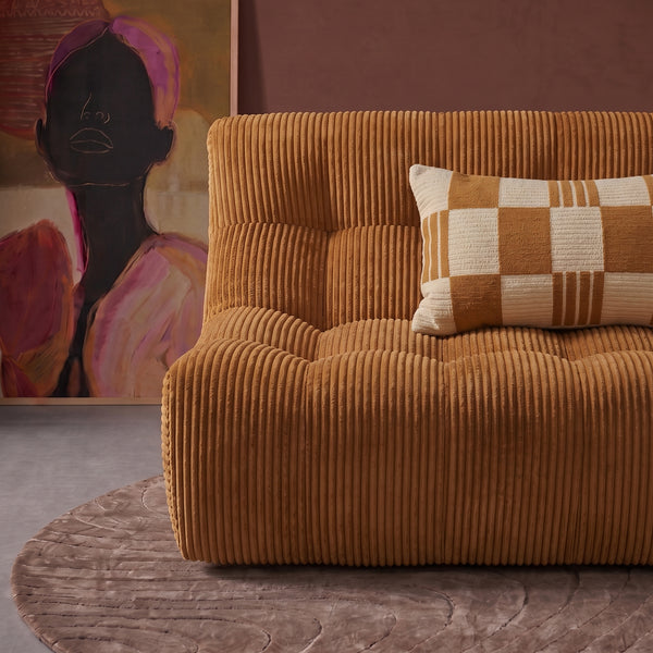Rave 2,5 Seater Sofa Corduroy Ochre Yellow