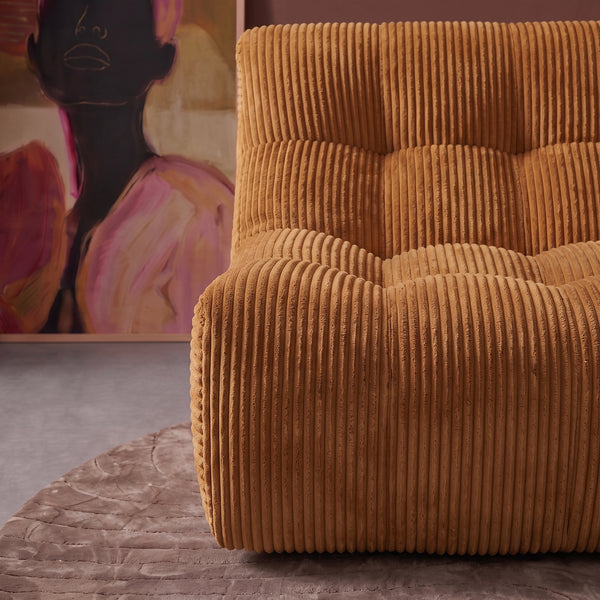 Rave 2,5 Seater Sofa Corduroy Ochre Yellow