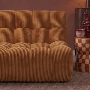 Rave 2,5 Seater Sofa Corduroy Ochre Yellow