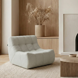 Armchair Rave Bouclé Beige