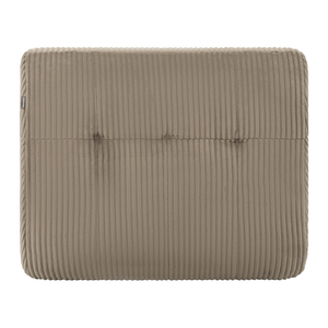 Fauteuil Rave en velours côtelé taupe