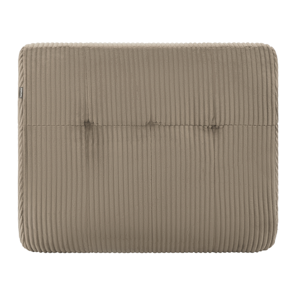 Fauteuil Rave en velours côtelé taupe