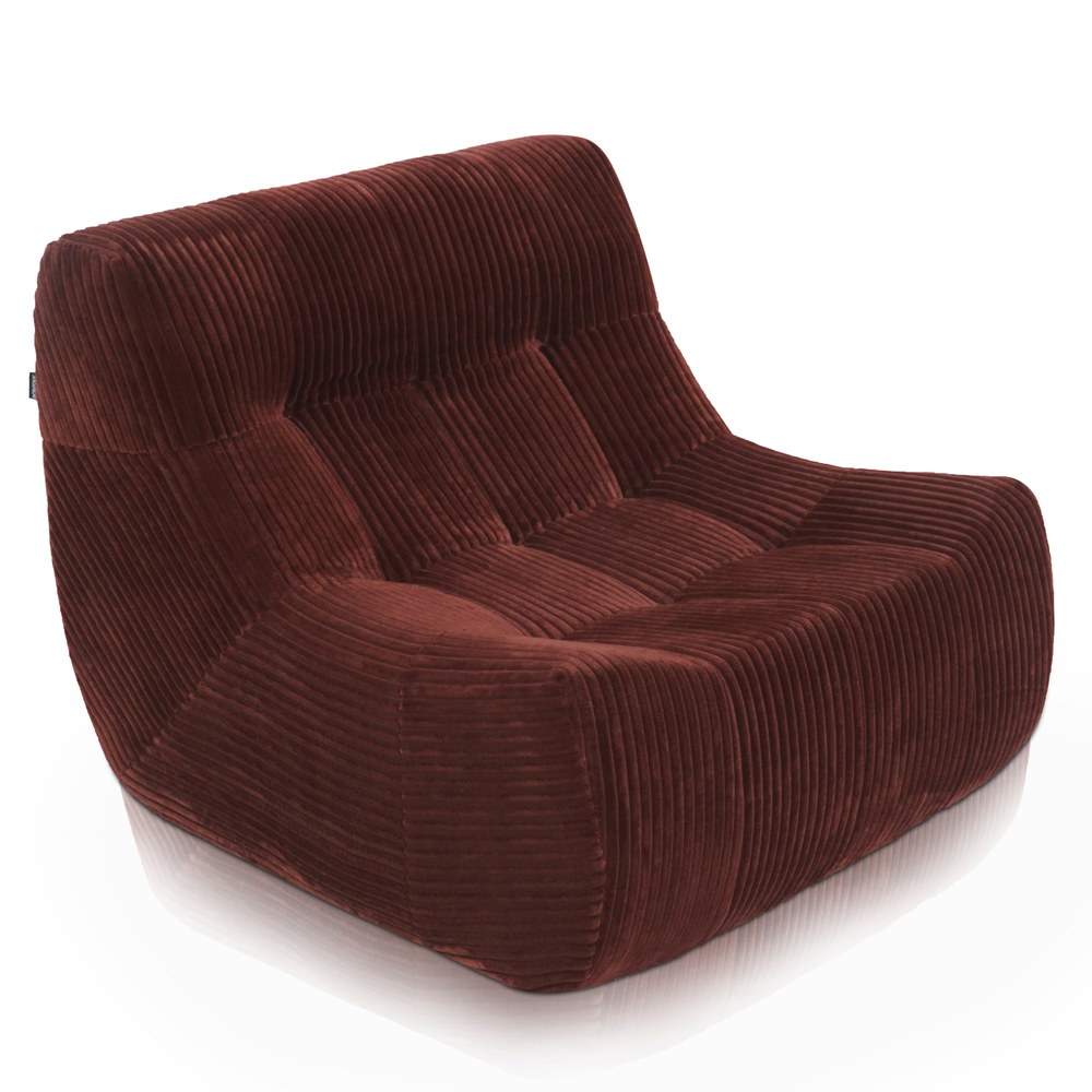 Armchair Rave Corduroy Copper Burgundy
