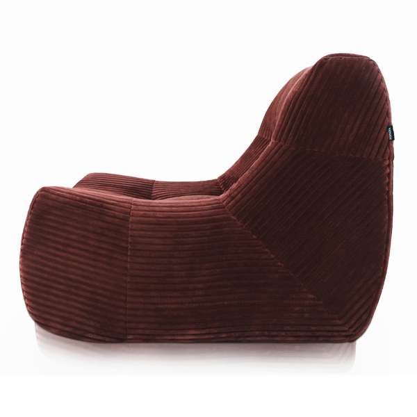 Armchair Rave Corduroy Copper Burgundy