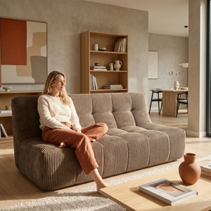 Rave 2,5 Seater Sofa Corduroy Taupe