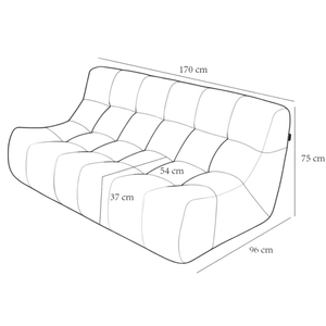 Rave 2,5 Seater Sofa Corduroy Ochre Yellow