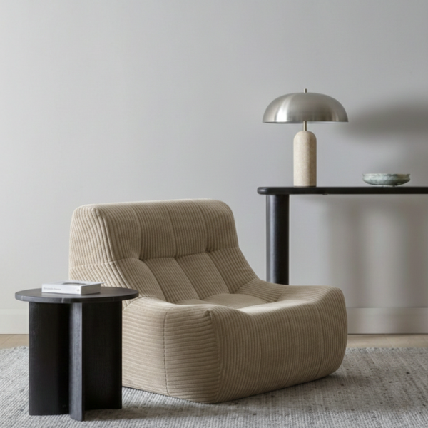 Sessel Rave Cordstoff Beige