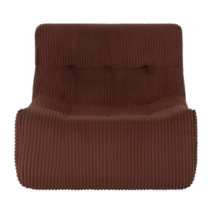 Fauteuil Rave Ribstof Koper