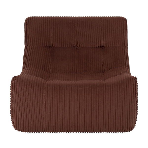 Fauteuil Rave Ribstof Koper