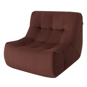 Fauteuil Rave Ribstof Koper